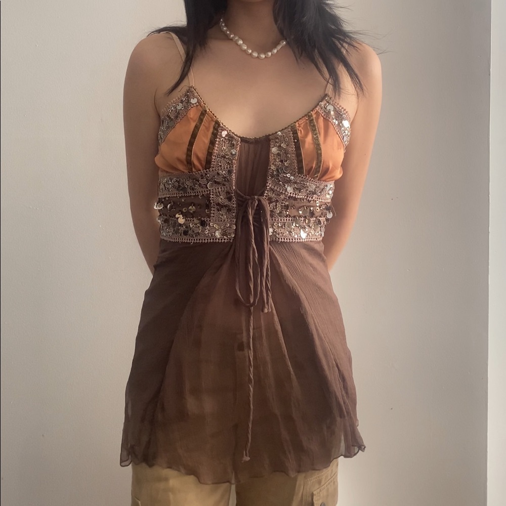 Cute fairy y2k 90s bling tank top